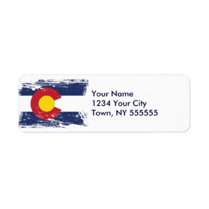 Drapeau Grunge Colorado