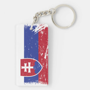 Drapeau grunge de la Slovaquie