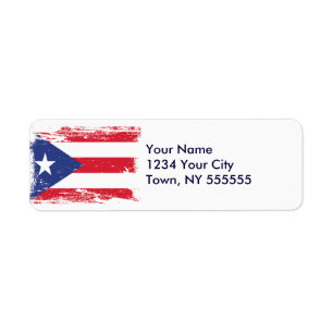 Drapeau grunge de Porto Rico