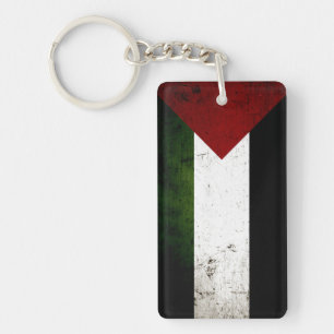 Drapeau grunge noir de la Palestine