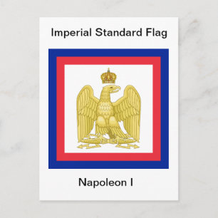 Drapeau impérial standard Napoléon I Carte postale