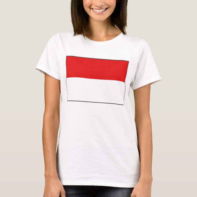 Drapeau Indonésie x Carte T-shirt (Devant)