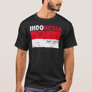 Drapeau indonésien T-shirt Vintage
