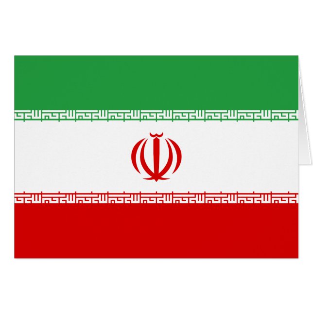 Drapeau Iran (Devant horizontal)