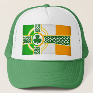 Drapeau irlandais celtique design pour Casquette