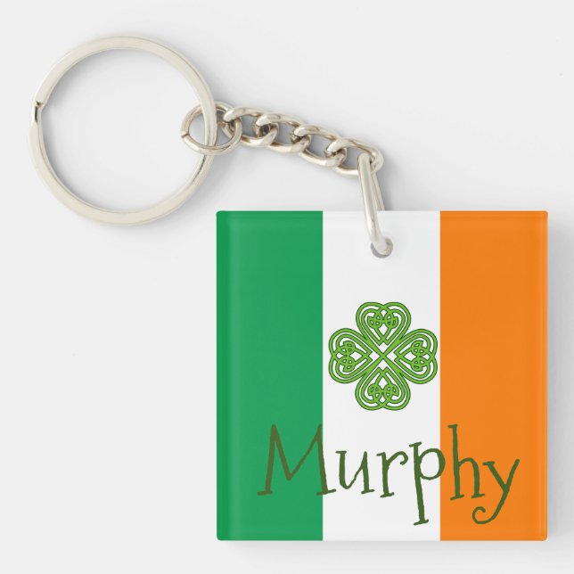 Drapeau irlandais Murphy Key Ring (Devant)