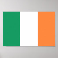Drapeau irlandais - République d'Irlande - Poster 