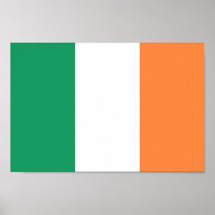 Drapeau irlandais - République d'Irlande - Poster 