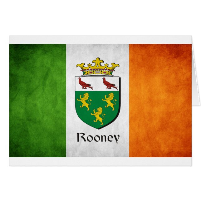 Drapeau irlandais Rooney (Devant horizontal)