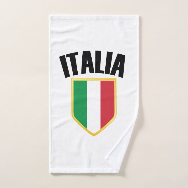 Drapeau Italia Crest Italie (Serviette à main)