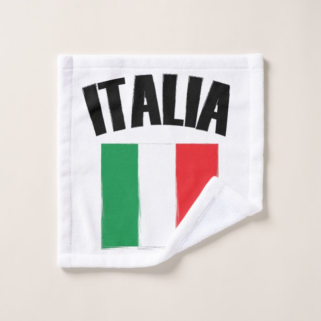 Drapeau Italie (Gant de toilette)