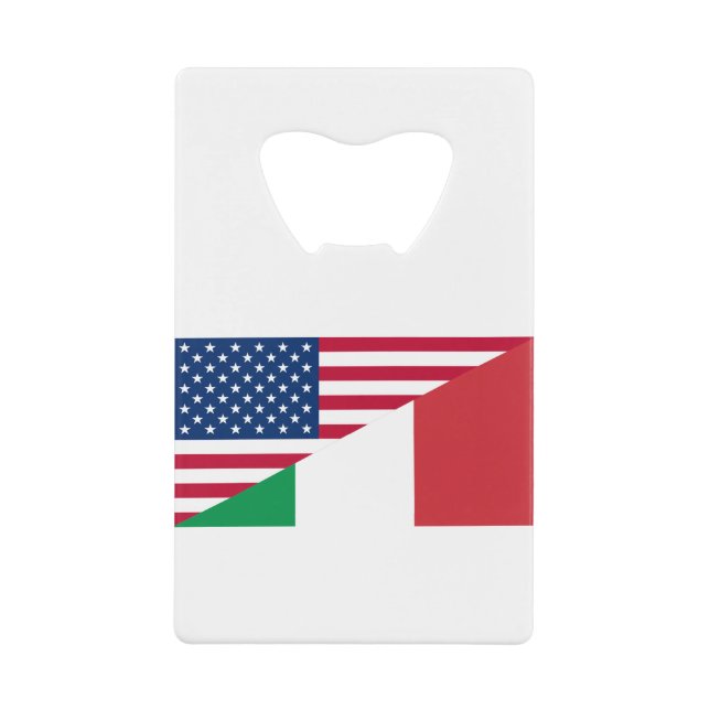 Drapeau italien American Pride US Italie (Devant)