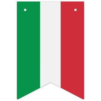 Drapeau italien, bannière de partie avec le