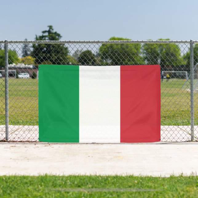 Drapeau italien de l'Italie bannière personnalisée (Insitu)