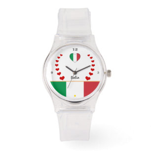 Drapeau italien Montre & mode fière / Italie
