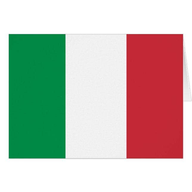Drapeau italien patriotique (Devant horizontal)