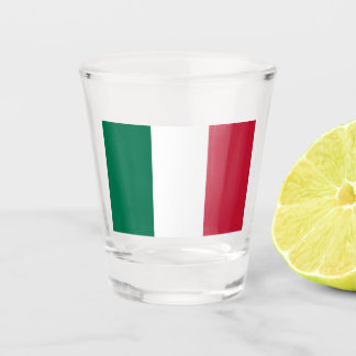 Drapeau italien verre de tir