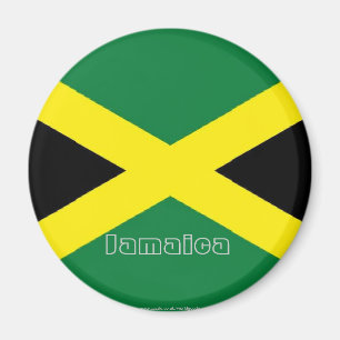 Drapeau jamaïcain souvenir frigo aimant