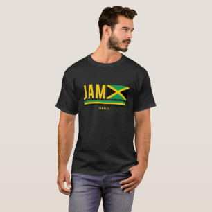 Drapeau Jamaïque Code ISO Alpha 3 Design T-shirt