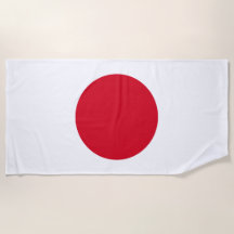 Drapeau japonais serviette de plage