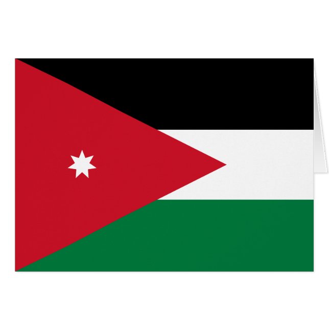 Drapeau Jordanie (Devant horizontal)