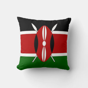 Drapeau Kenya Coussin américain MoJo