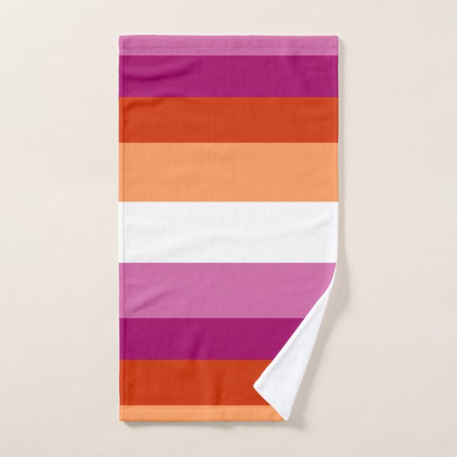 Drapeau lesbien (Serviette à main)
