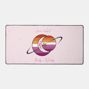 Drapeau lesbien Love Orbit Univers Soleil & Lune C