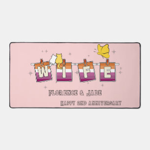 Drapeau lesbien Sunset Femme Joyeux Anniversaire