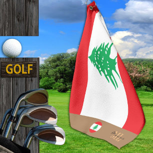 Drapeau libanais & Liban monogrammed / serviette d