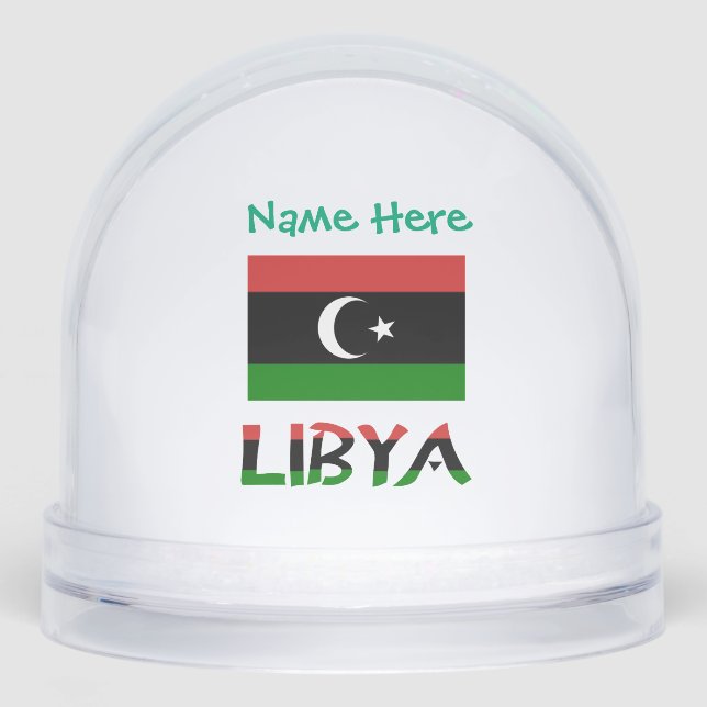 Drapeau libyen vert personnalisé (Avant)