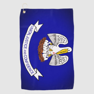 Drapeau Louisiana serviette de golf