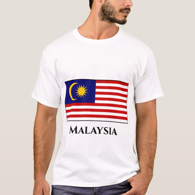 Drapeau malaisien T-shirt (Devant)