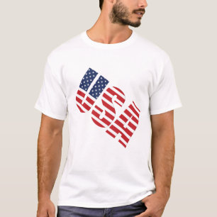 Drapeau masculin T-shirt USA