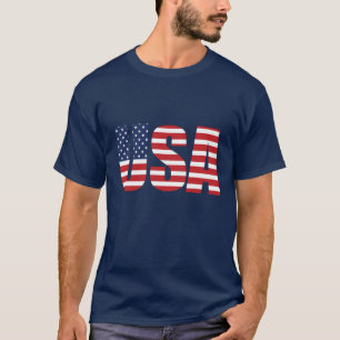 Drapeau masculin T-shirt USA