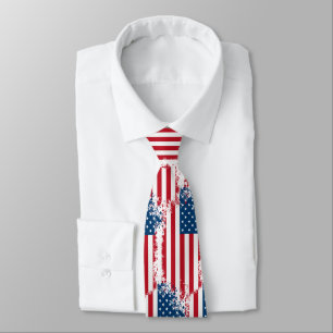 Drapeau Mens Patriotic USA Cravate