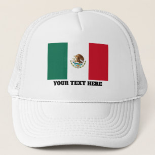 Drapeau mexicain de casquette fait sur commande de