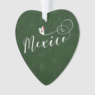 Drapeau Mexicain En Coeur, I Love Mexico
