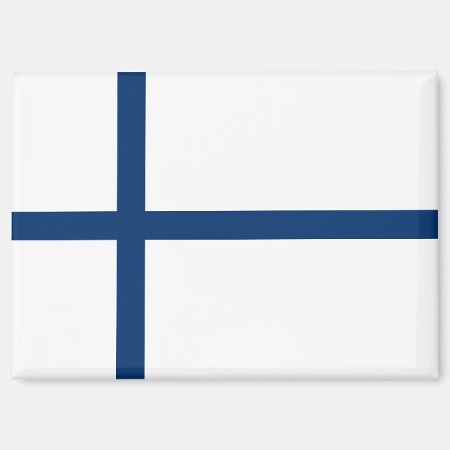 Drapeau national de la Finlande Aimant rectangle (Recto)