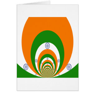 Drapeau national de l'Inde couleurs Kaleidoscope