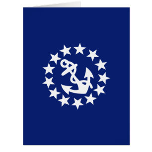 Drapeau Nautique Américain Décor bleu marine