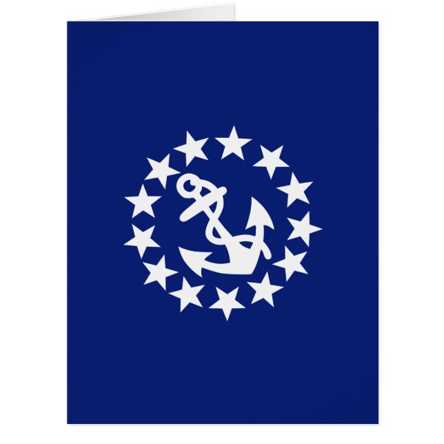 Drapeau Nautique Américain Décor bleu marine (Devant)