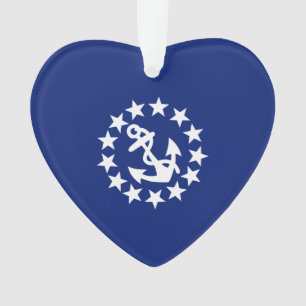 Drapeau Nautique Américain Décor bleu marine