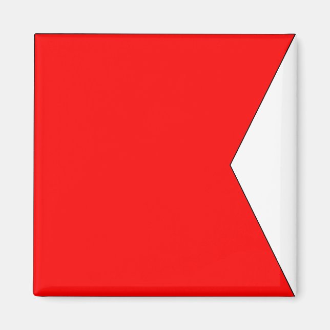 Drapeau nautique "B" Bravo Magnet (Devant)