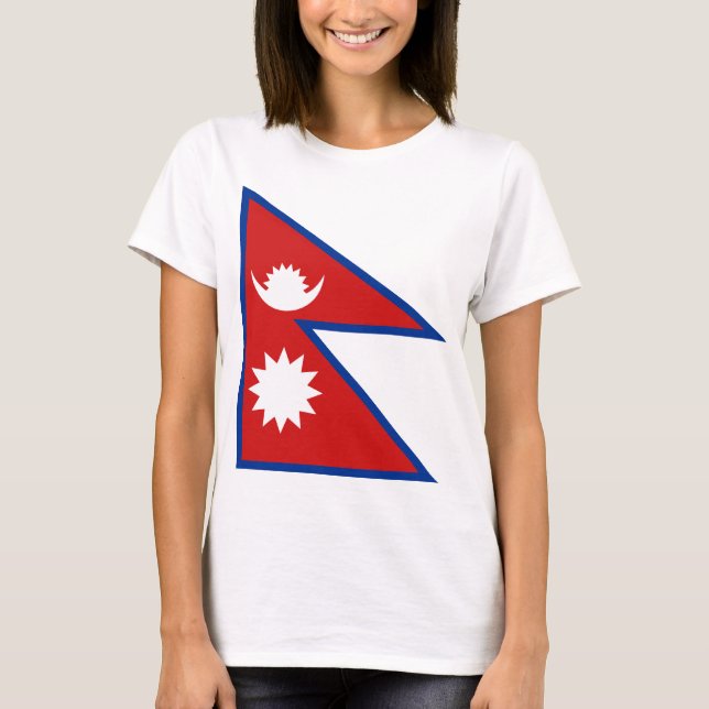 Drapeau Népal x Carte T-shirt (Devant)