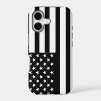 Drapeau noir et blanc des États-Unis