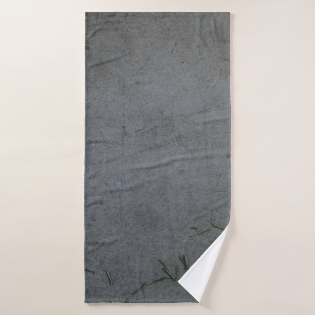 DRAPEAU NOIR ET ORANGE STRIPÉ (Serviette de bain)
