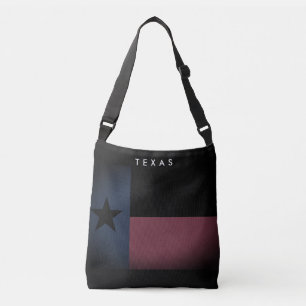 Drapeau noir vintage Texas sac de carrosserie pers