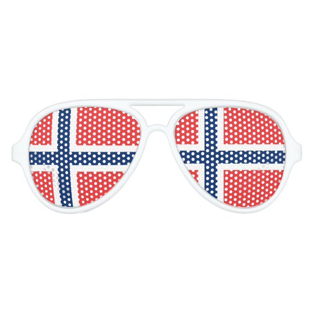Drapeau norvégien des lunettes de soleil (Devant)