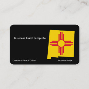 Drapeau Nouveau-Mexique Carte de visite d'État